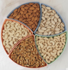 Premium 5-Section Dry Fruits & Mixed Fruits Round Box