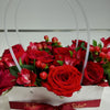 Red Roses Gift Bag Arrangement