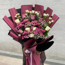 Purple White Arrangement