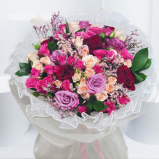 Crimson and Lilac Delight