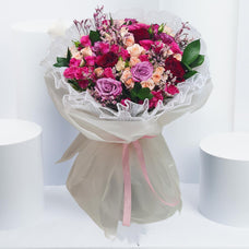 Crimson and Lilac Delight