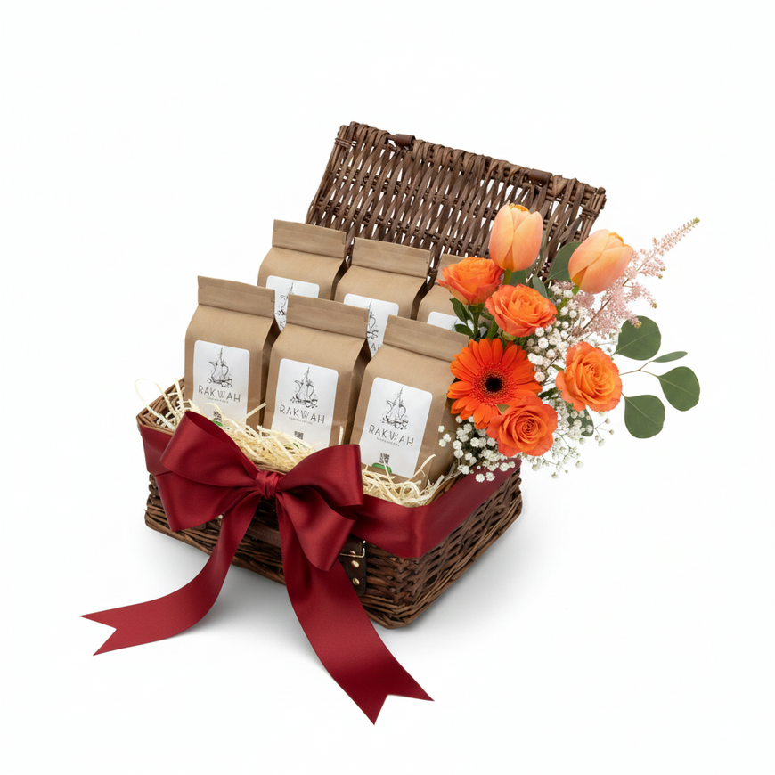 Rakwah Premium Coffee & Floral Gift Hamper
